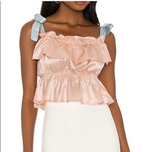Morgan Lane silk blend top in blush pink for sleep or out!